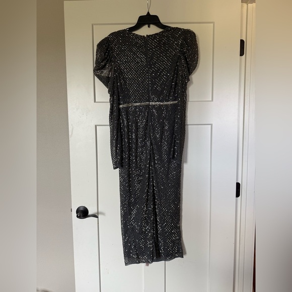 New | Mac DUGGAL 93674 Beaded MIDI Dress 14 - Picture 6 of 11